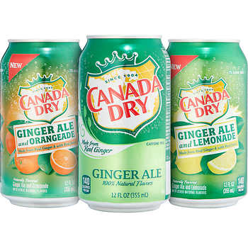 Canada Dry Ginger Ale Summer Variety Pack, 12 Fluid Ounce (36 Pack) 